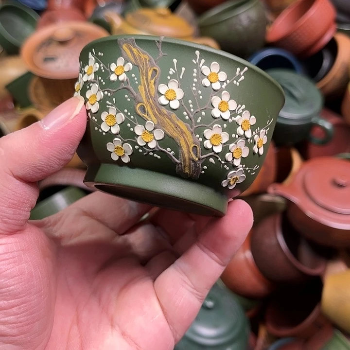 紫砂茶杯全手工紫砂主人杯