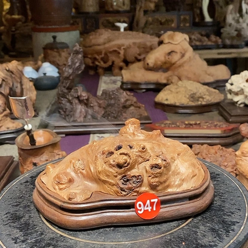 【闪购商品】947号荔枝木香炉工艺