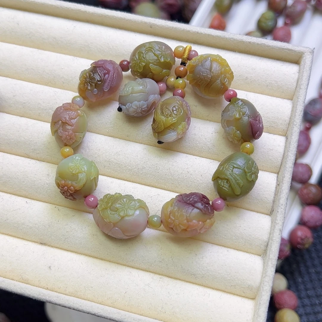 会***鱼玛瑙/玉髓未镶嵌手串