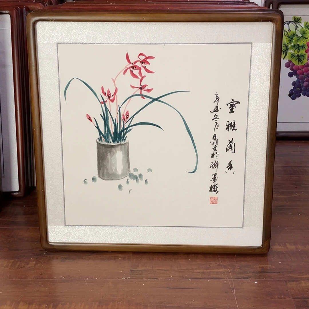 国画带框尺寸63*63厘米