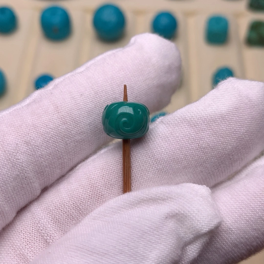 绿松石未镶嵌绿松石博古9.9