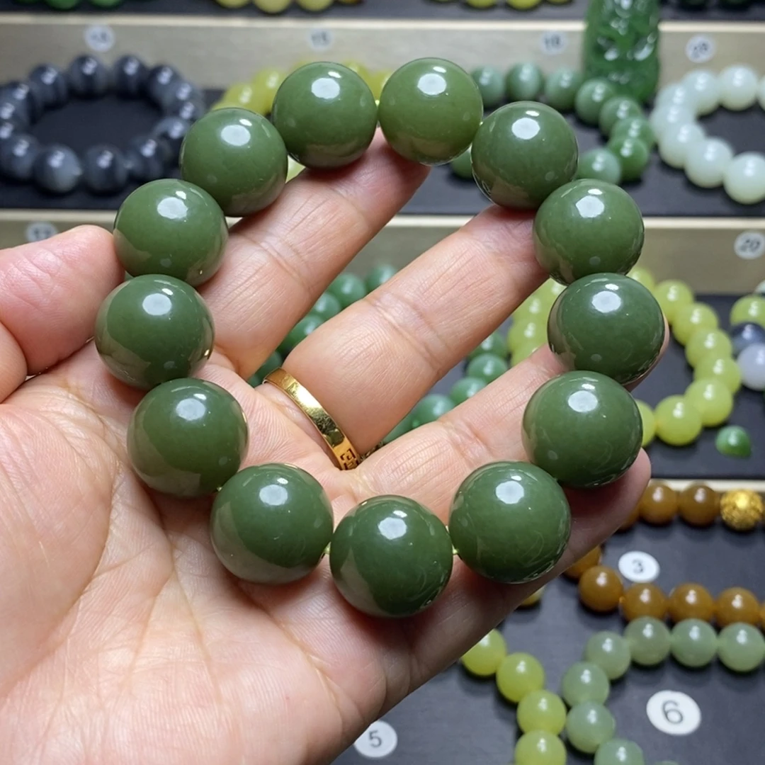 和田玉未镶嵌手串