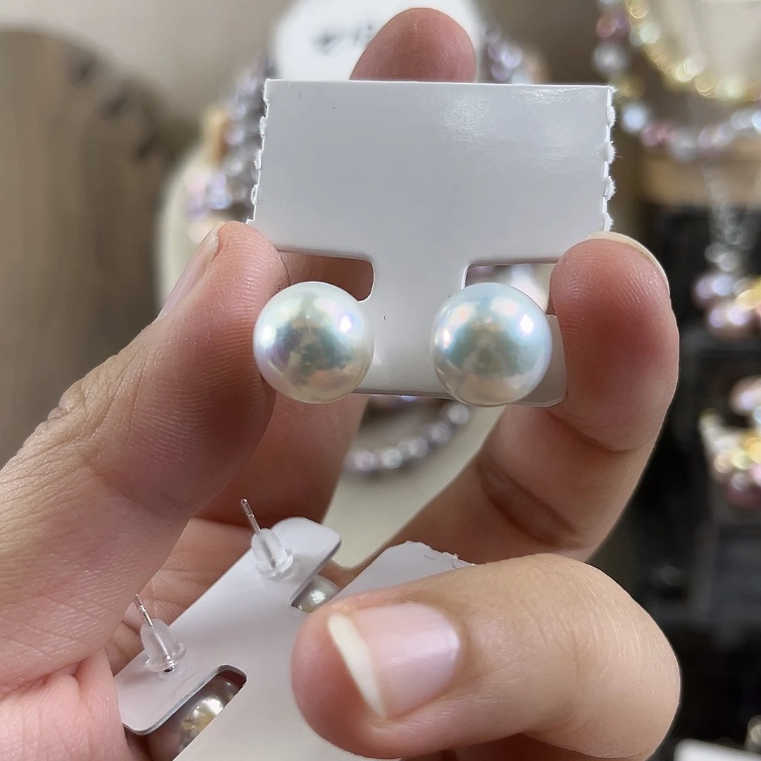 淡水珍珠耳饰未镶嵌夏****【纯恬】