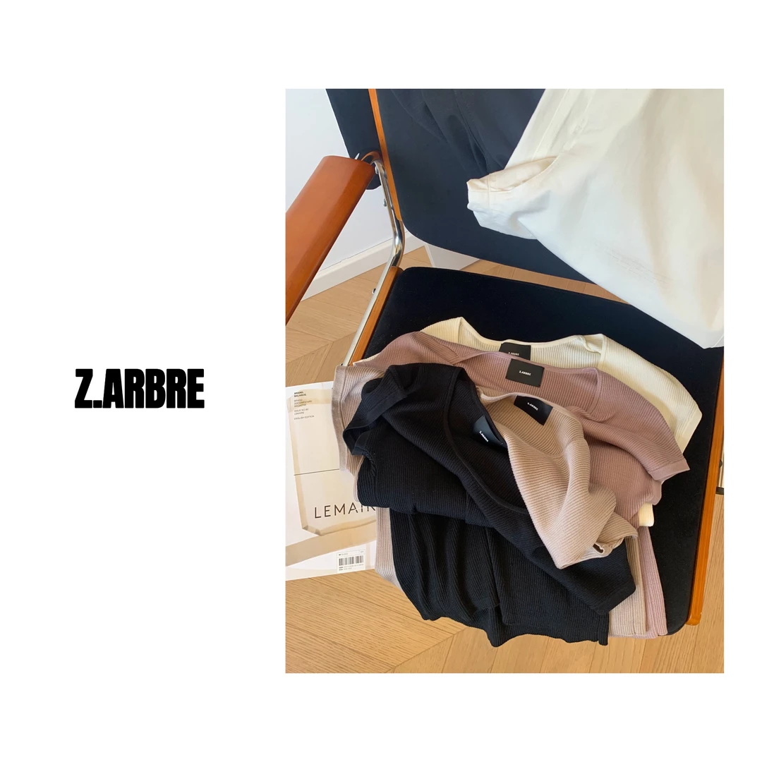 Z.ARBRE “冰爽一夏”100%来塞尔天丝圆领针织衫短袖女
