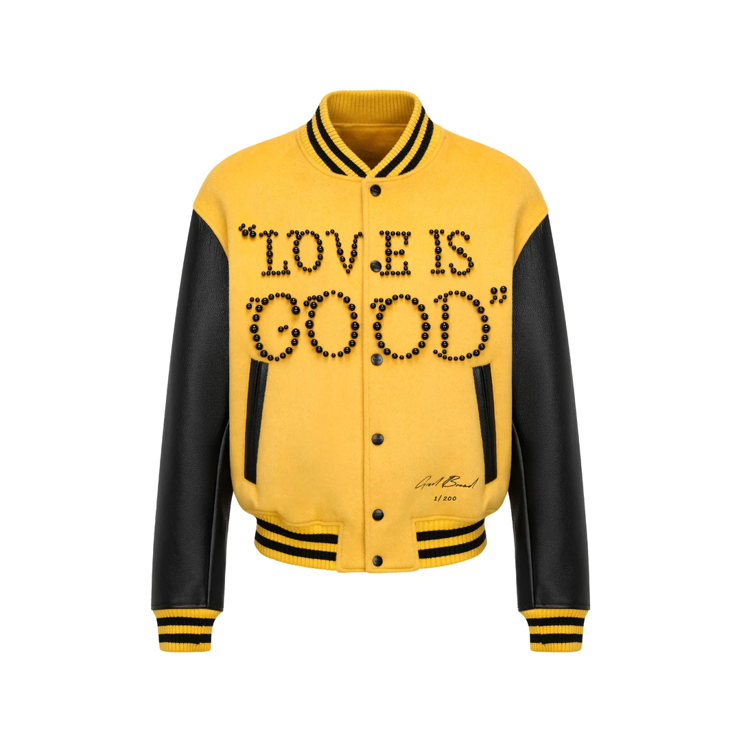 GB-GOODBRAND LOVE IS GOOD限定配色经典标语轻奢时尚高级棒球服