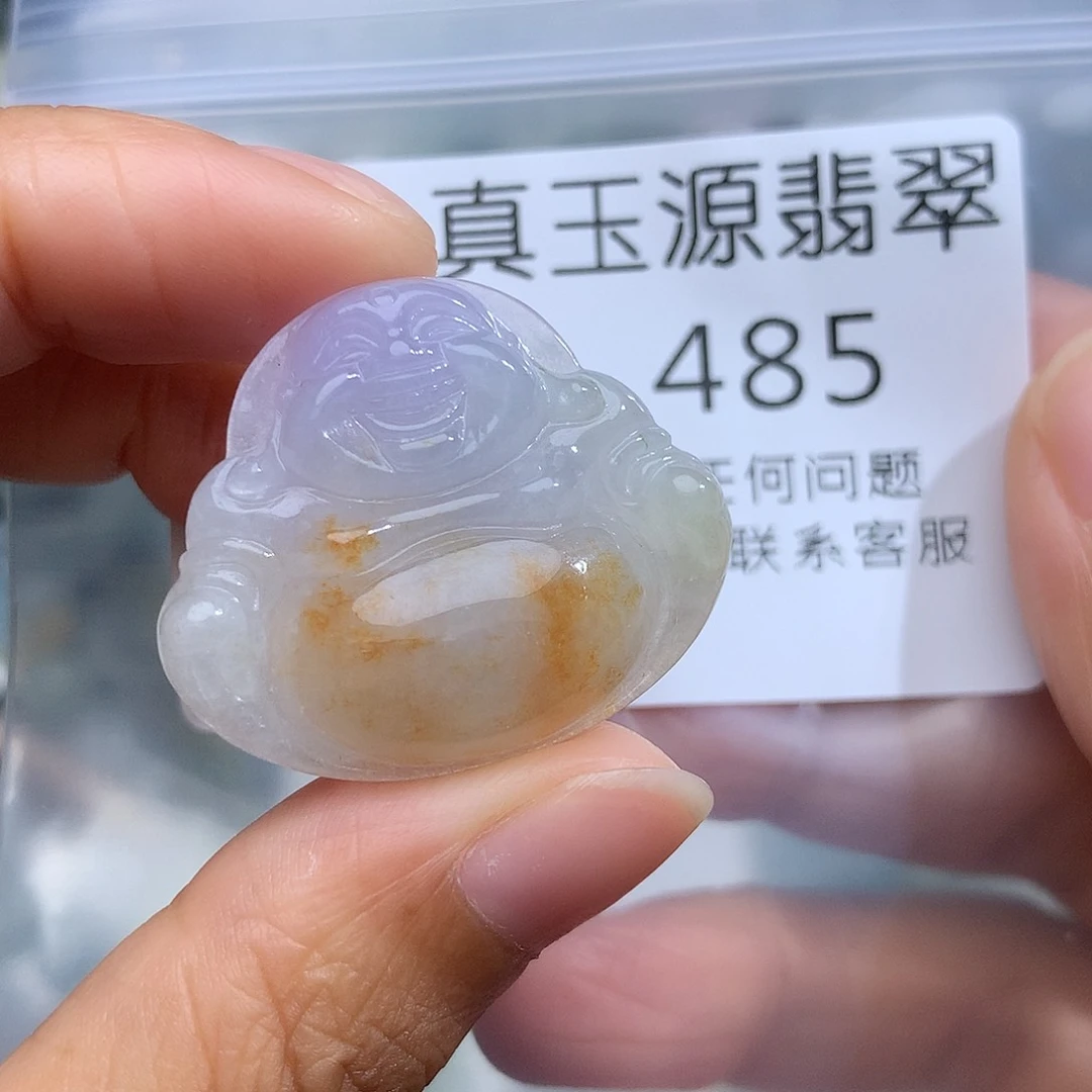 翡翠未镶嵌颈饰485。