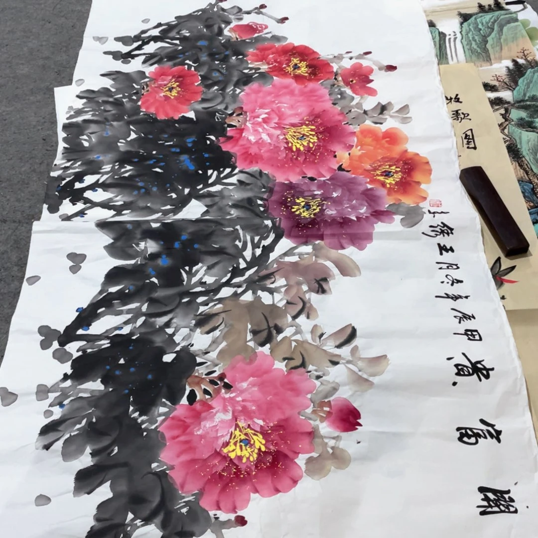 国画国画作品画心一张