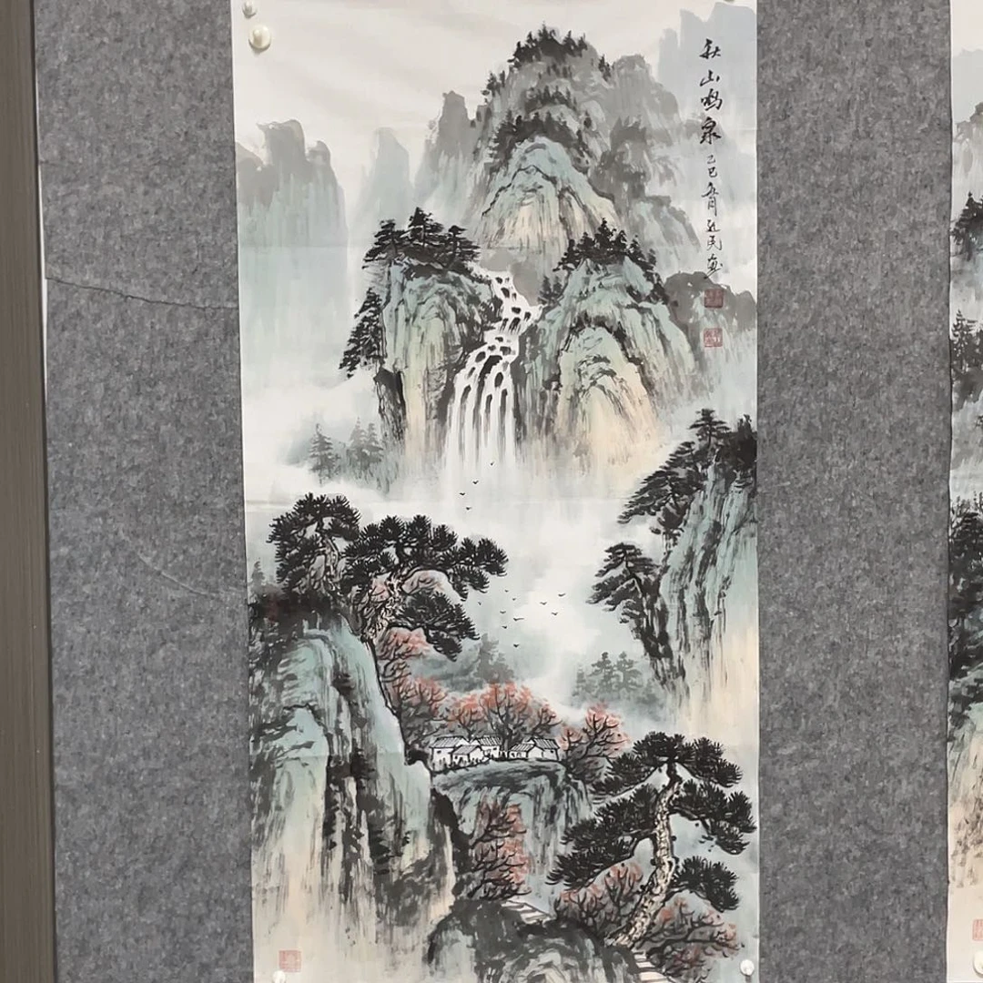 国画四尺138.69画芯 捡漏