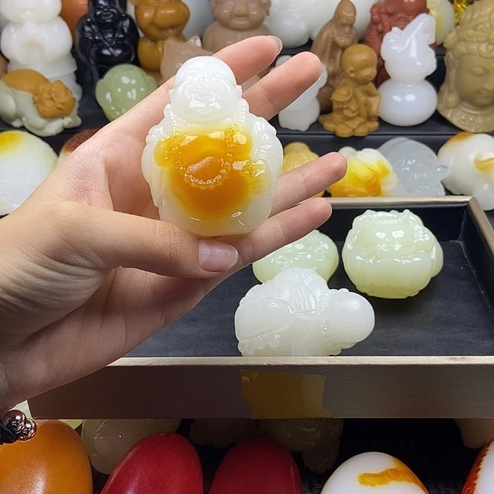 无花朵原石雕刻把件