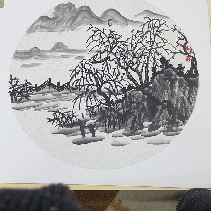 国画38-38卡纸作品艺