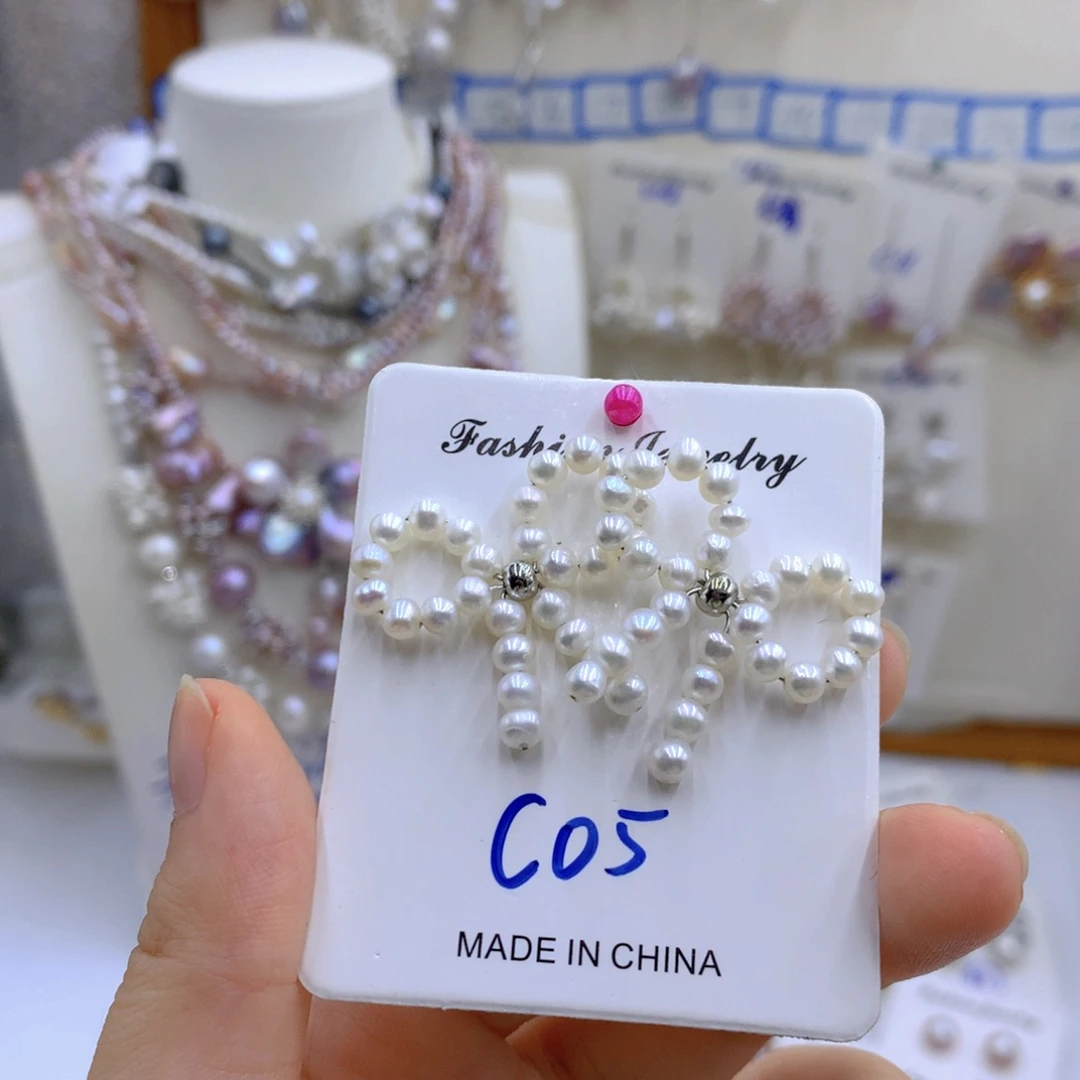 淡水珍珠颈饰银S925镶嵌