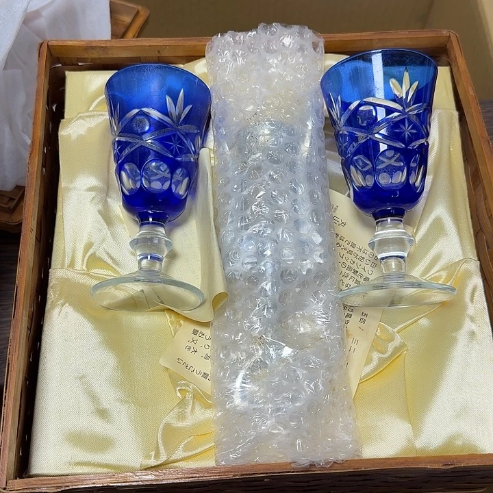 瓷片回流物品 默认瑕疵 切子2个杯子