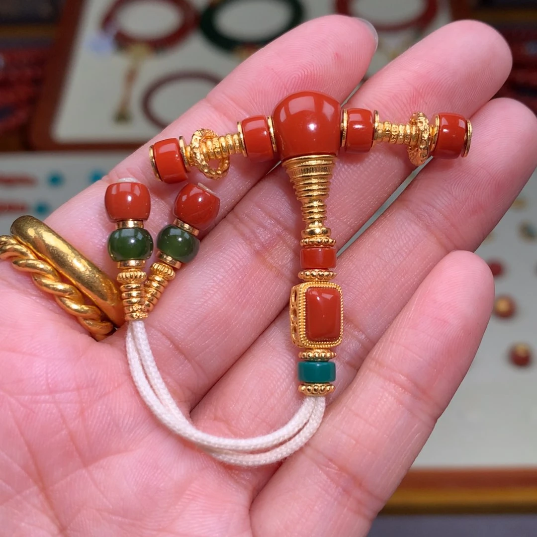 南红玛瑙未镶嵌颈饰