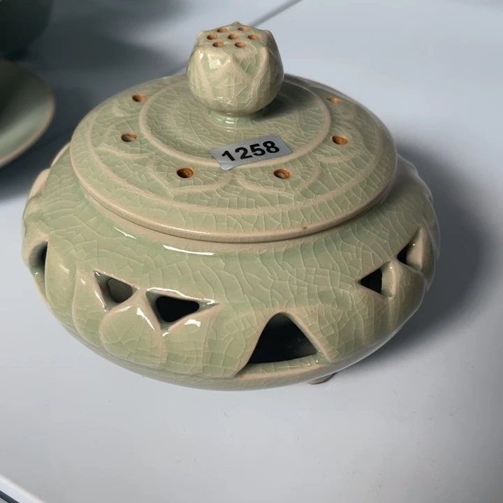 黄***子杯子1258 ，青鸾汝瓷原矿釉