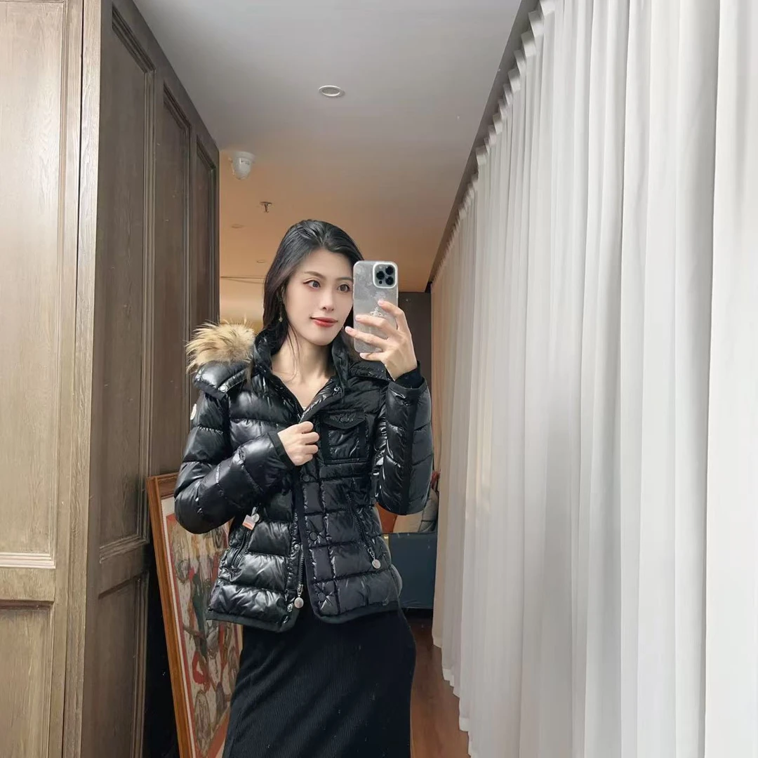 麦殿/95新/MONCLER/短款羽绒服155/80A黑色/240831LZXXH31