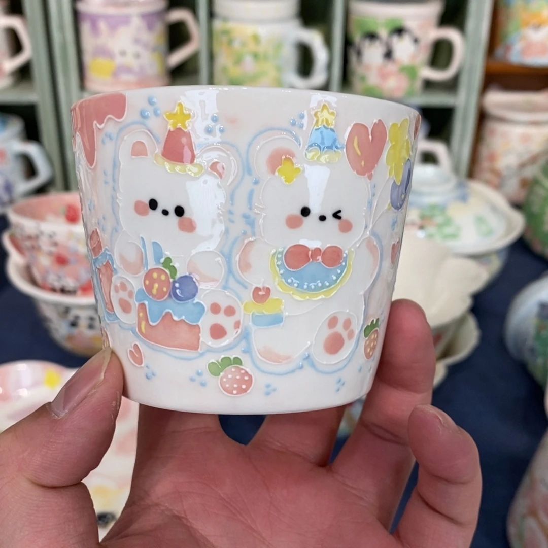 瓷片西高地手握杯福利