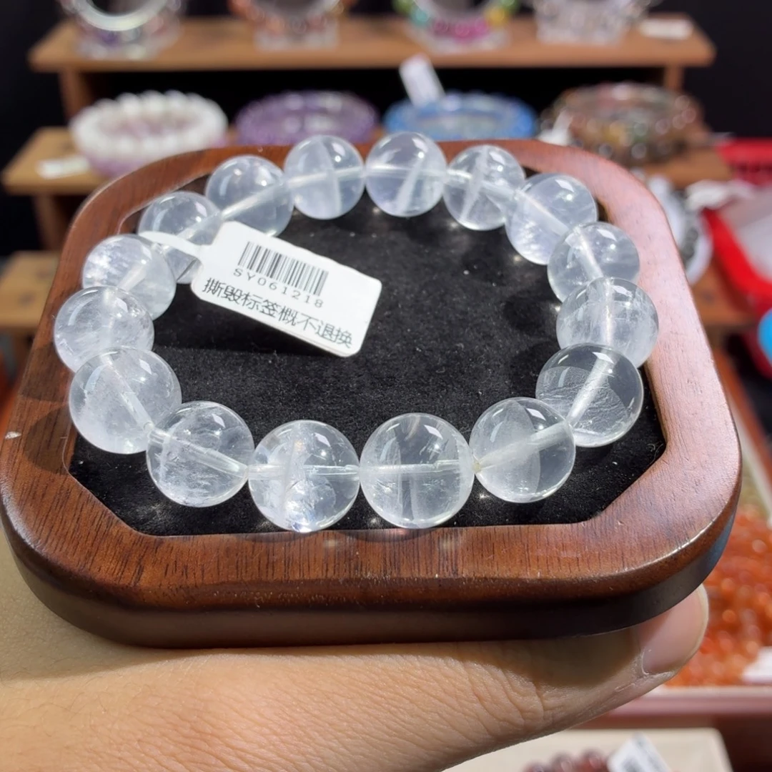 水晶手串未镶嵌13.4m白幽灵