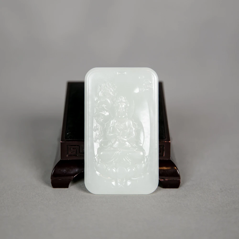 和田玉雕刻手挂件ZS50115（微磕）