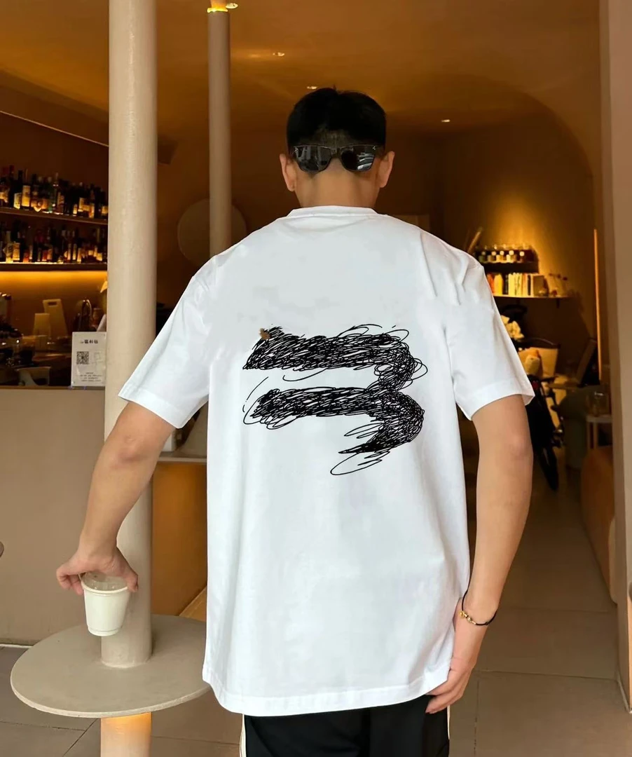 004 巴子素描重磅纯棉300克 男士短袖