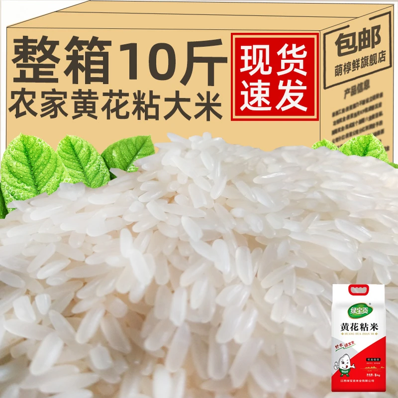 稻田里的爱马仕！黄花粘大米10斤农家新米2025当季现碾长粒香米邮