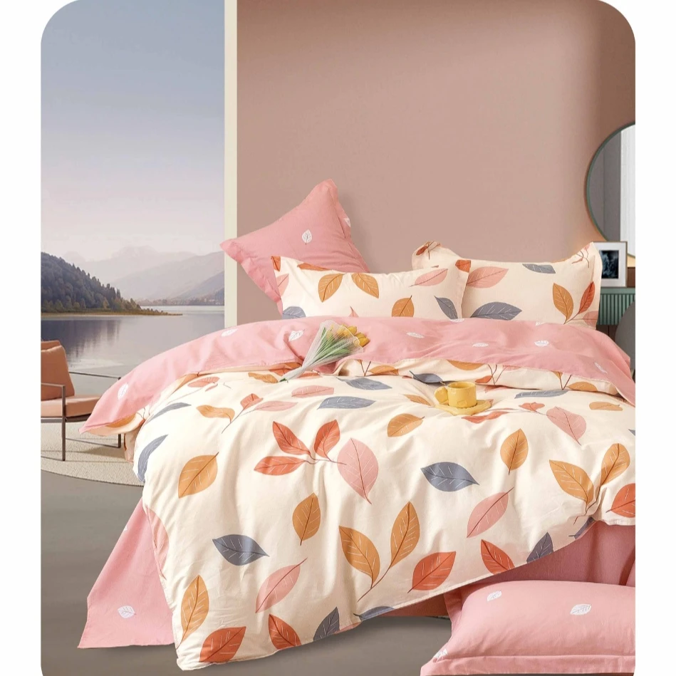 良芳家纺纯棉布料定制床上用品加厚斜纹百分百纯棉定制三件套床品