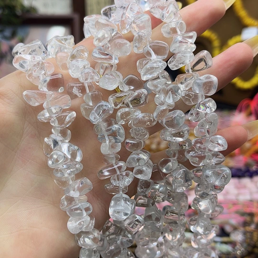 未镶嵌玛瑙/玉髓珠宝半成品白水晶随型40