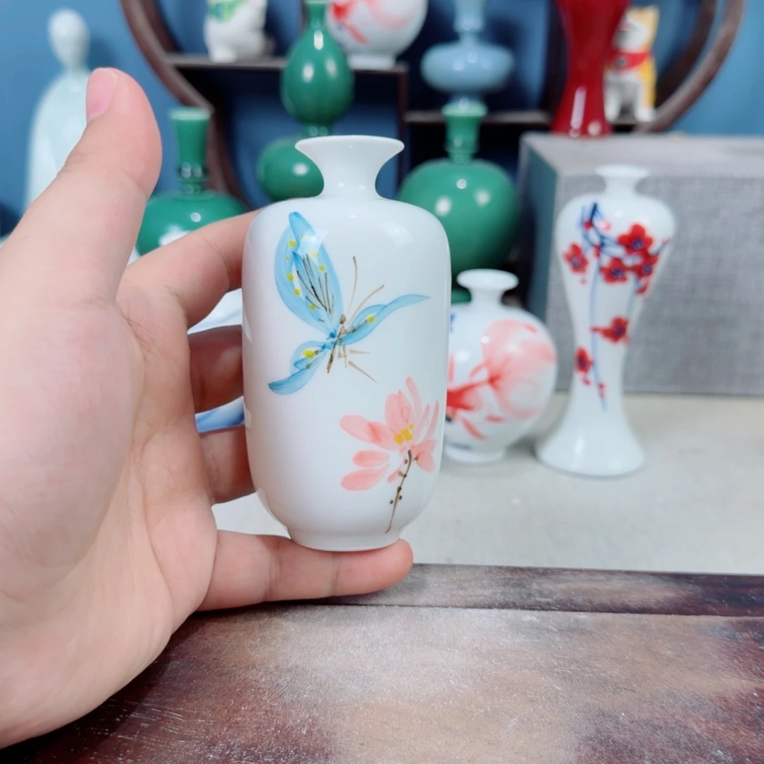 陶瓷手工小花器摆件