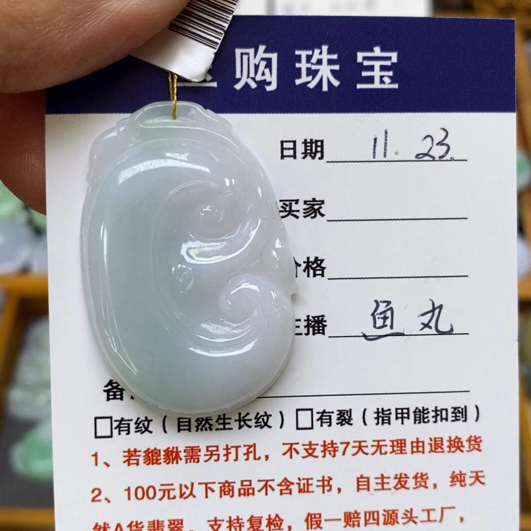 颈饰未镶嵌翡翠如意