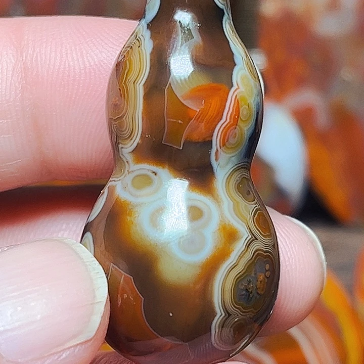 玛瑙/玉髓颈饰合金石*