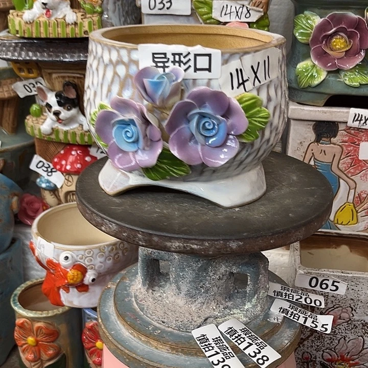 粗陶材质多肉花盆