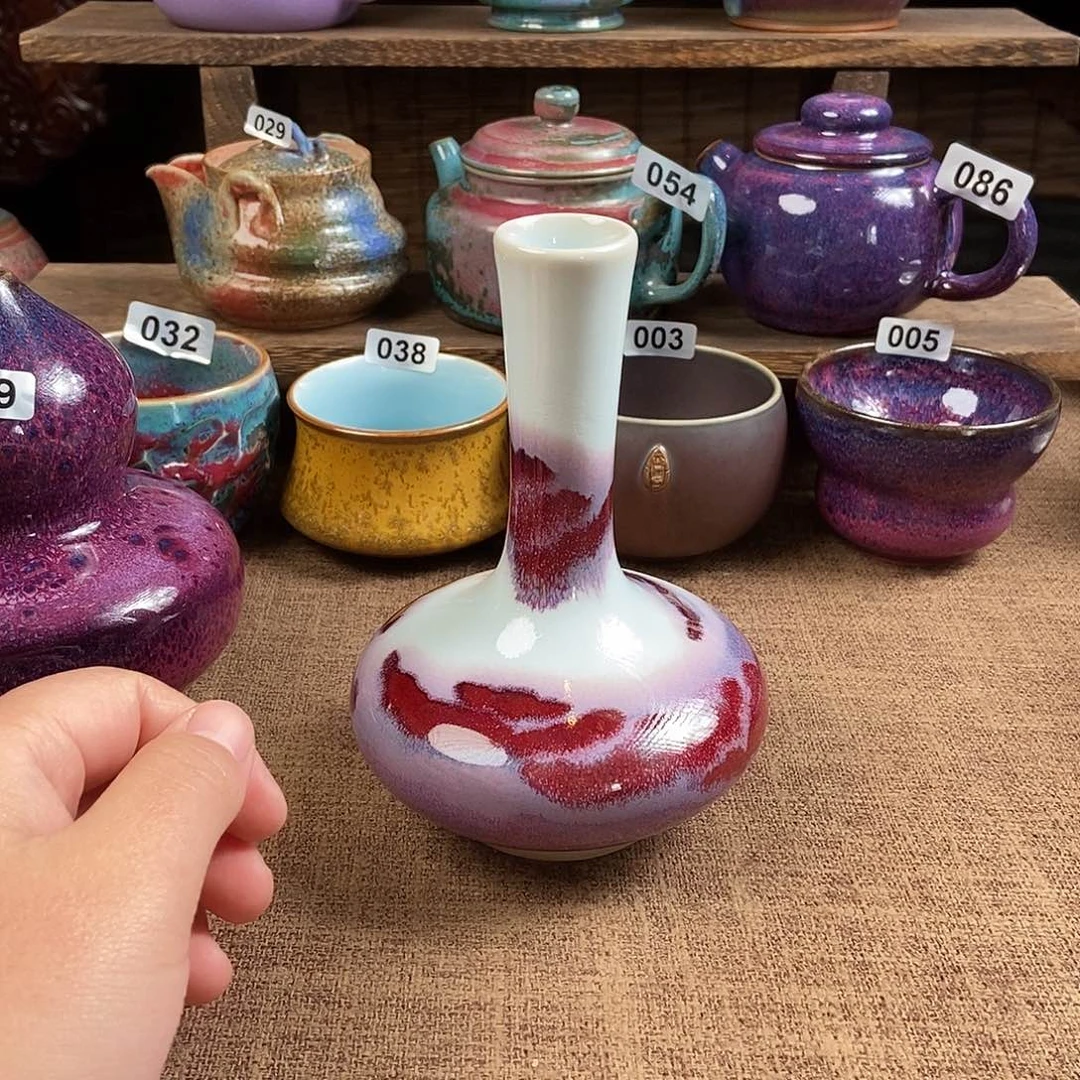 瓷片钧瓷茶壶茶具