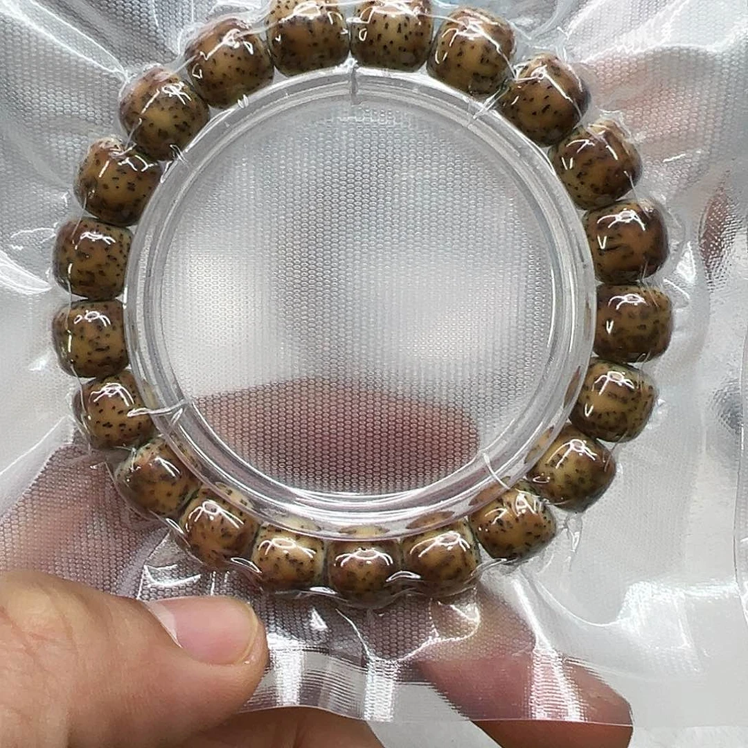 星月菩提手串25高端糯冰火烧云石玉星月菩提单圈11