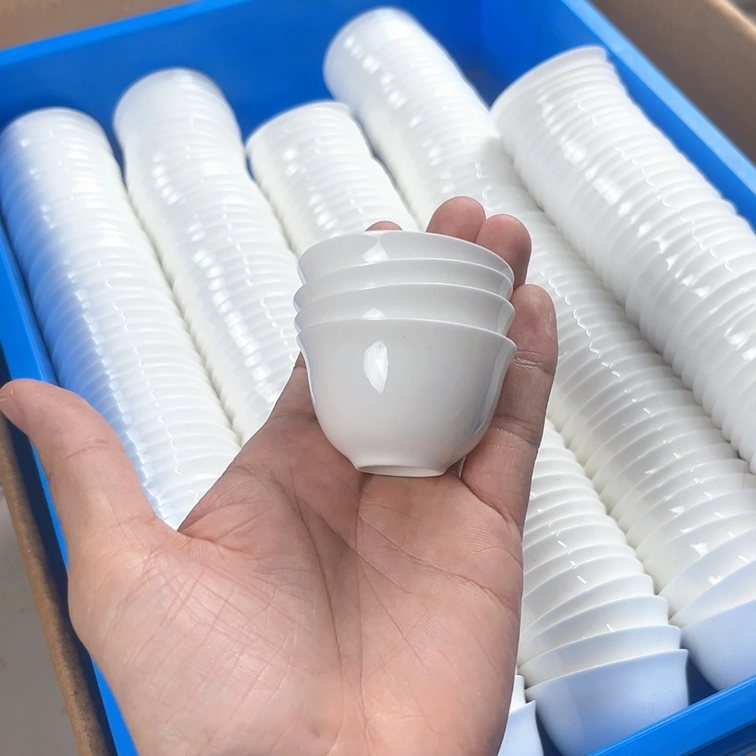 4个30ml杯子骨瓷杯子超薄胎