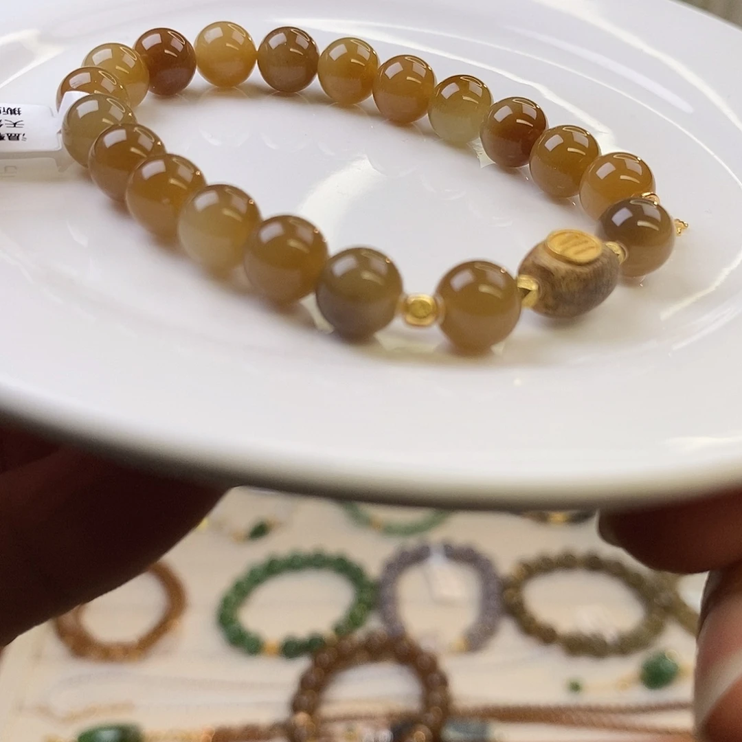 和田玉未镶嵌手链