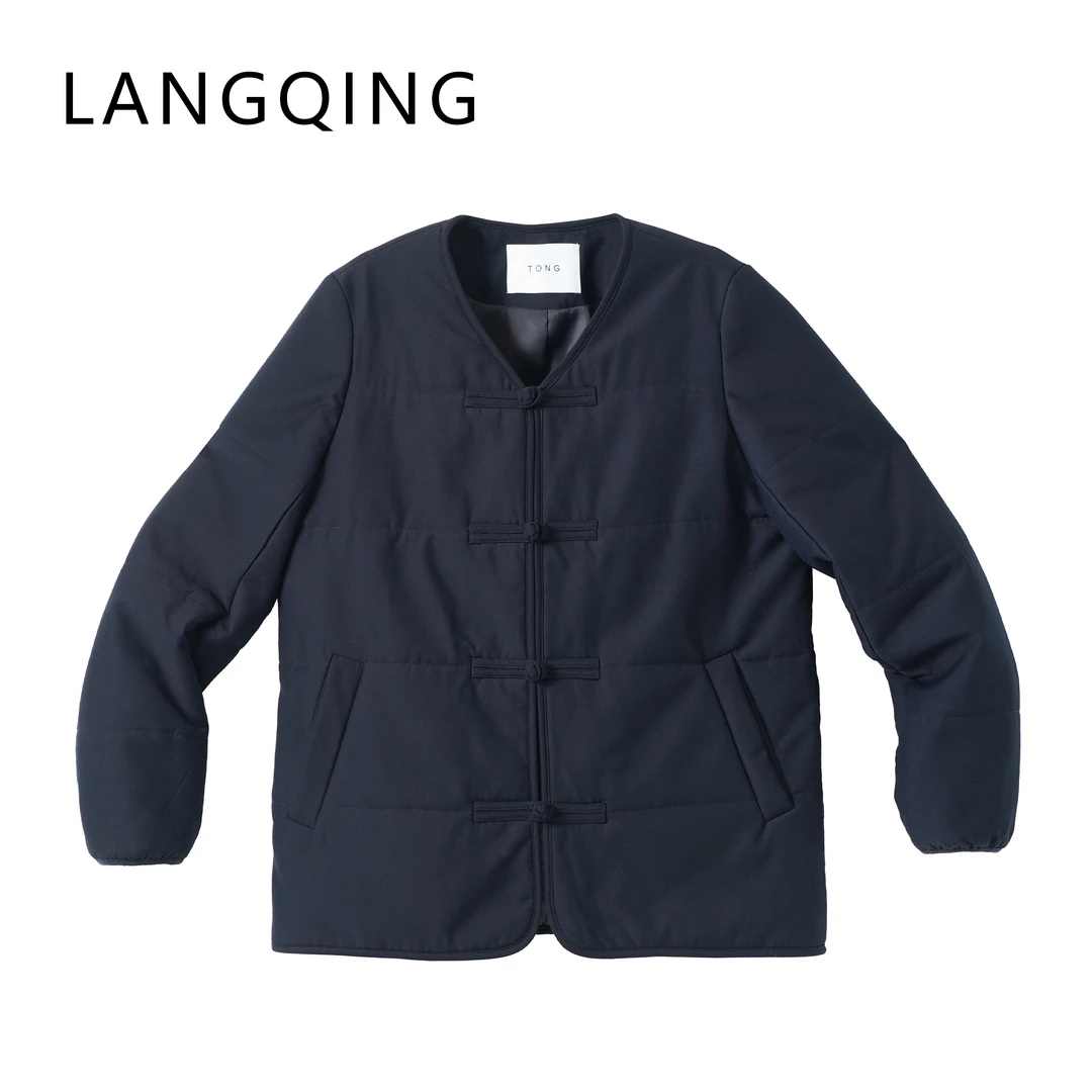 浪清/女装推荐 赛利亚新中式盘扣羊毛棉服43374#