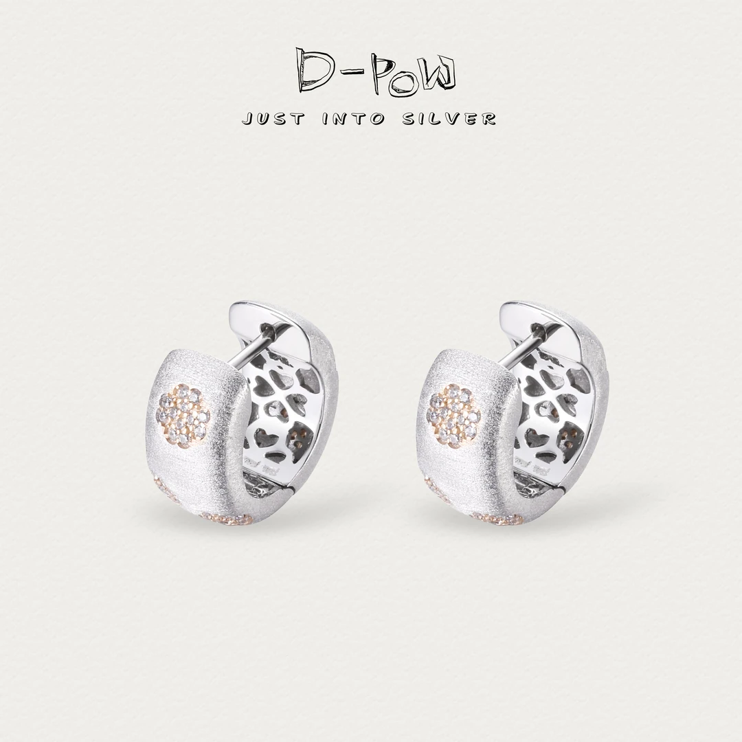 灯小炮 925银合成锆石耳饰 【贵妇丝绒】高定耳扣（8513）气质轻奢