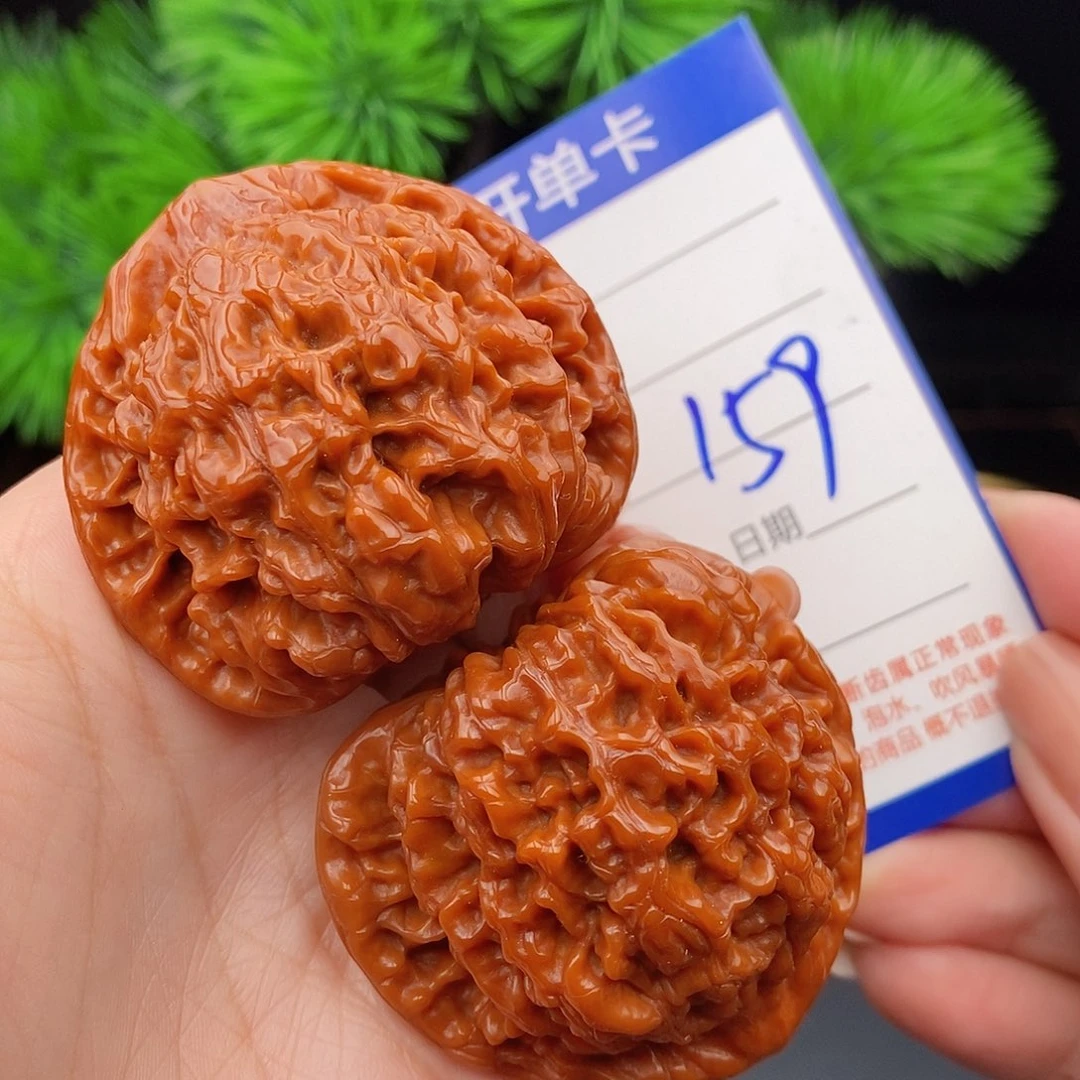 文玩核桃把件48官帽159