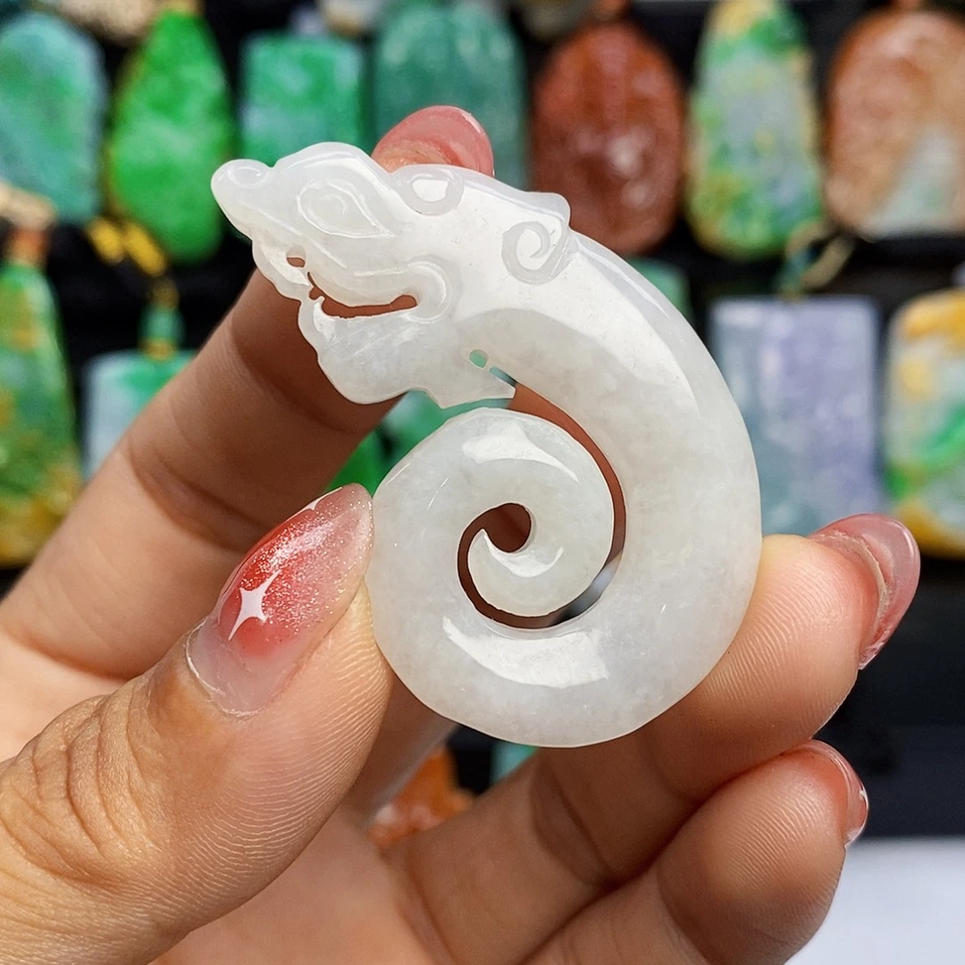 翡翠未镶嵌颈饰翡翠A货一物一证福利款