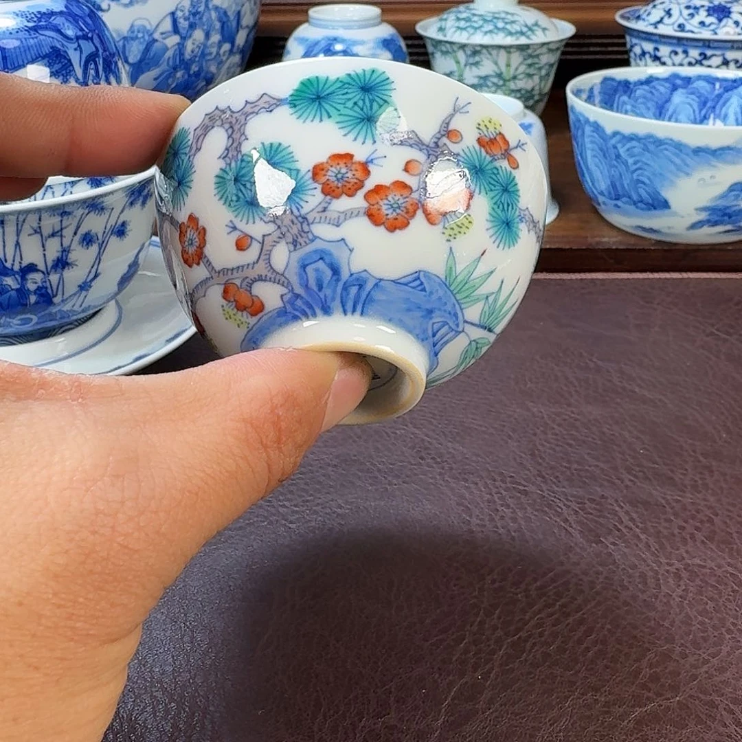 瓷片徐*现代景德镇陶瓷手绘茶具