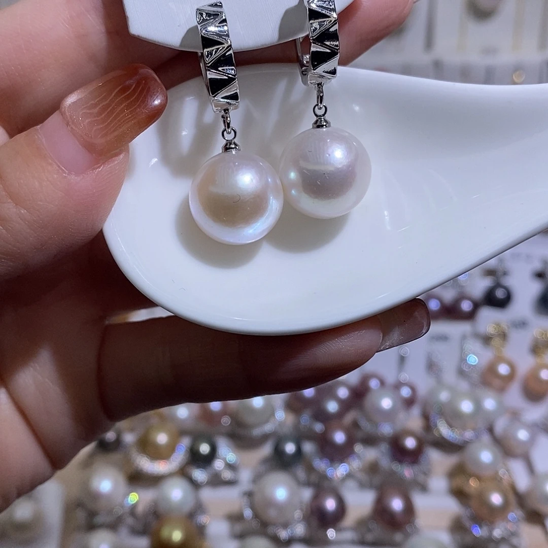 耳饰淡水珍珠未镶嵌w14.2有瑕疵