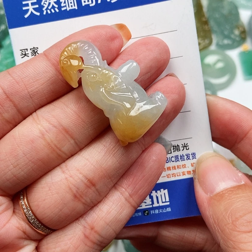 【闪购商品】翡翠颈饰未镶嵌1****.吉祥如意