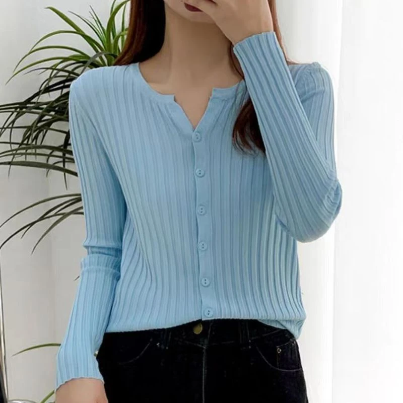 【飞姐专享】时尚洋气百搭开衫毛衣针织上衣Z324款