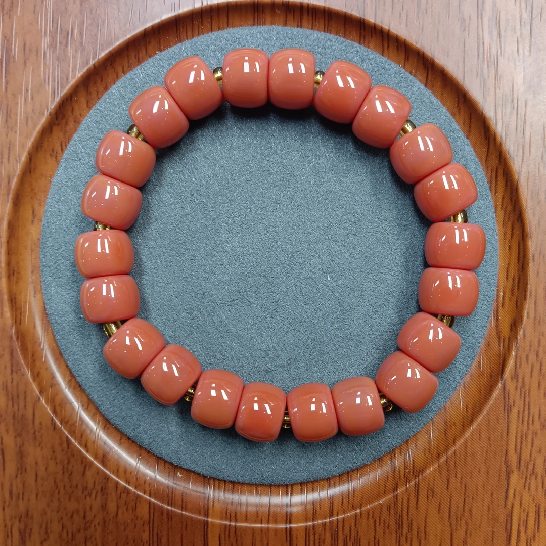 M359号-卡10mm粉莫色手串