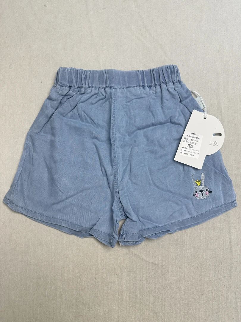 【喵喵家】水洗软牛仔儿童夏季时尚百搭短裤