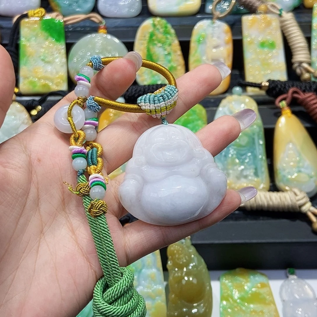 翡翠未镶嵌颈饰天然翡翠A货