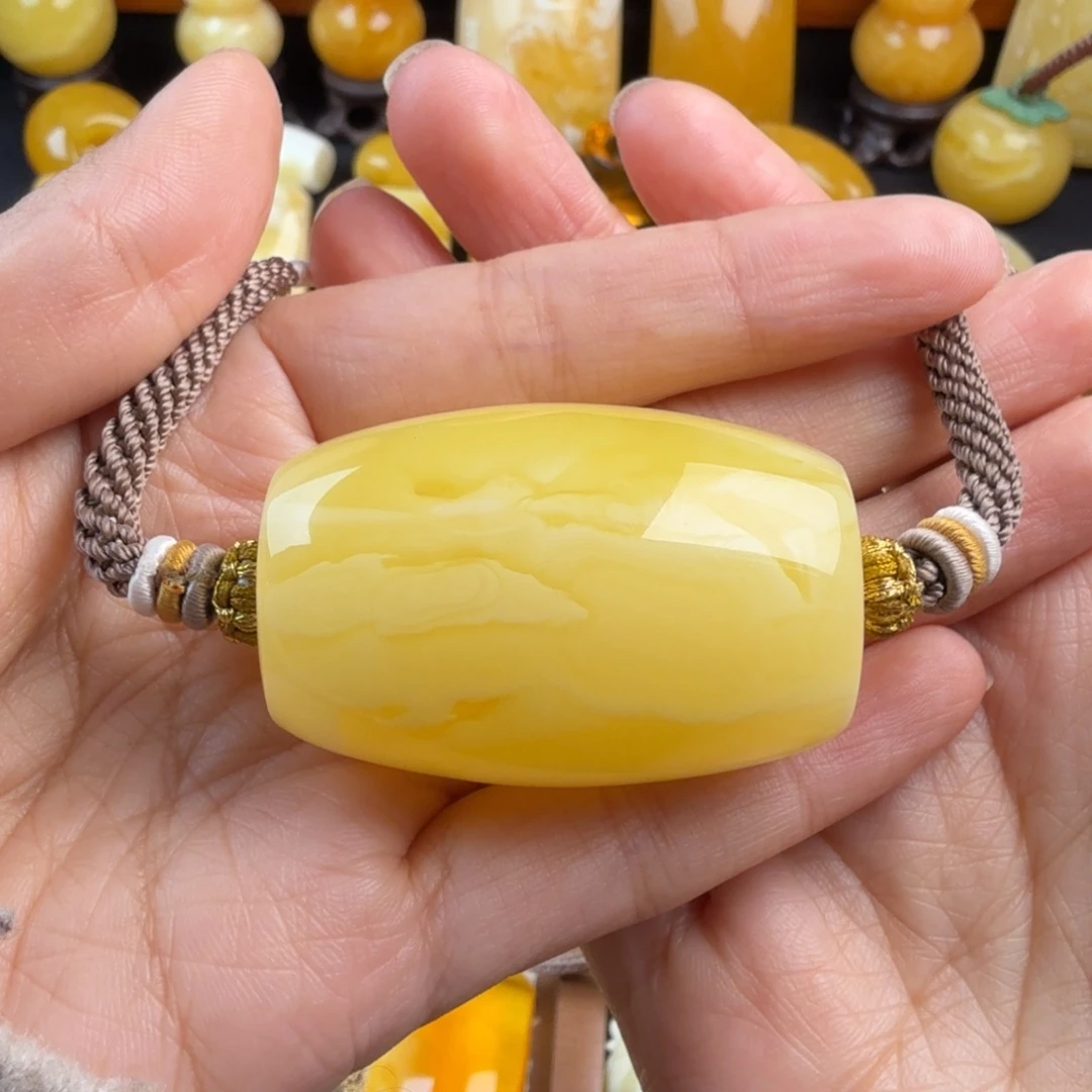 琥珀未镶嵌颈饰纯天然琥珀蜜蜡无优化