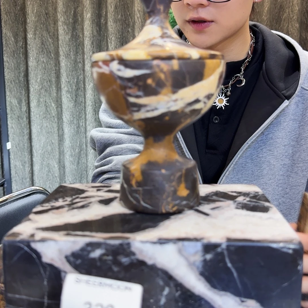 大理石410原版黑金花许愿池