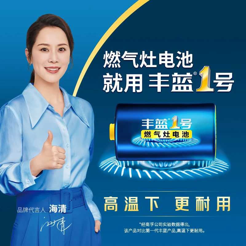 丰蓝1号南孚电池燃气灶煤气灶热水器大号一号手电筒天然气灶2粒装