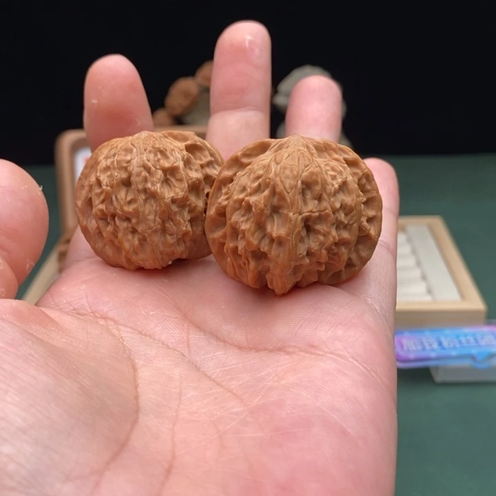 文玩核桃把件39磨盘