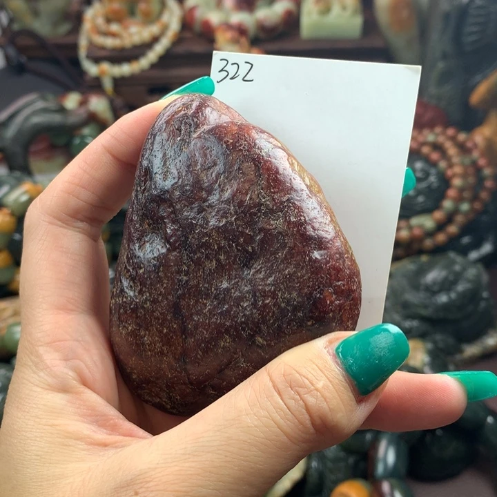 岫岩河磨玉（透闪石质玉）把件未镶嵌